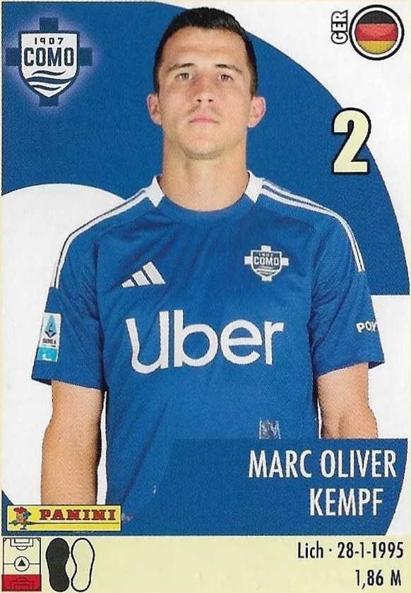 Marc Oliver Kempf 2024 Panini Calciatori Stickers