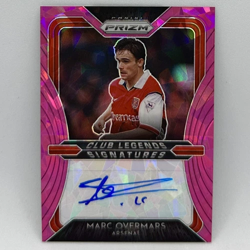 Marc Overmars 2020 Panini Prizm Premier League Pink Ice