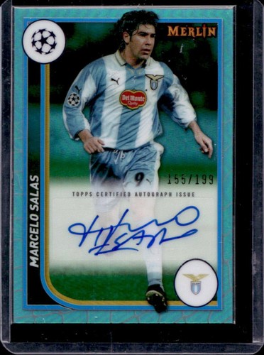Marcelo Salas 2023 Topps Chrome Merlin UEFA Aqua Refractor /199