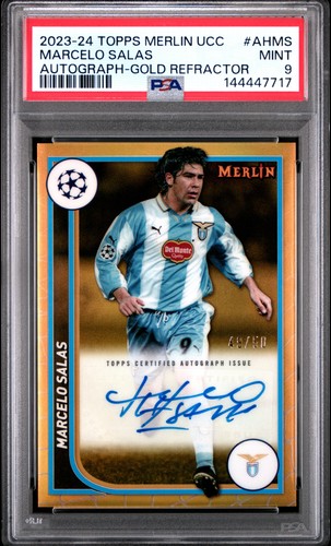 Marcelo Salas 2023 Topps Chrome Merlin UEFA Gold /50