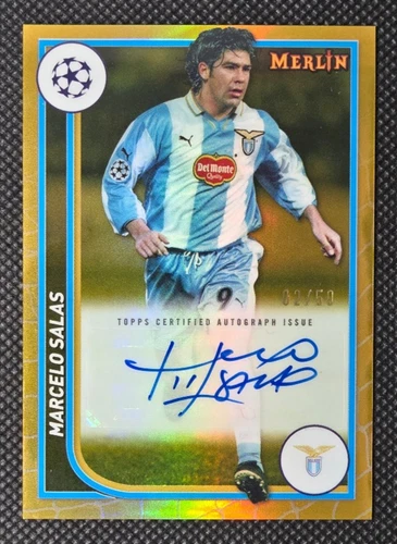 Marcelo Salas 2023 Topps Merlin Chrome Gold Refractor /50