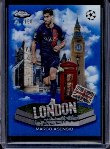 Marco Asensio 2023 Topps Chrome UEFA Blue Refractor /150