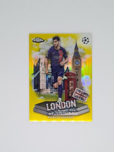 Marco Asensio 2023 Topps Chrome Yellow Refractor /125