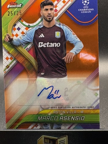 Marco Asensio 2025 Topps Finest Orange /25