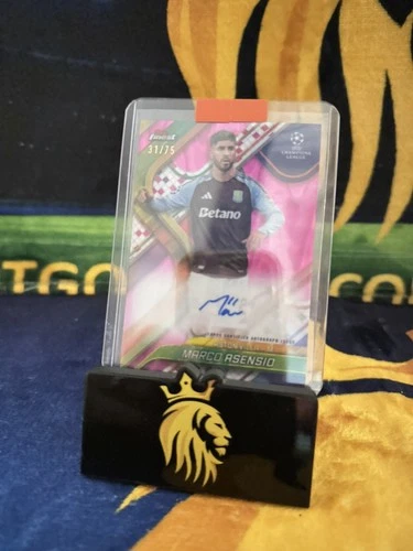 Marco Asensio 2024 Topps Finest Pink /75