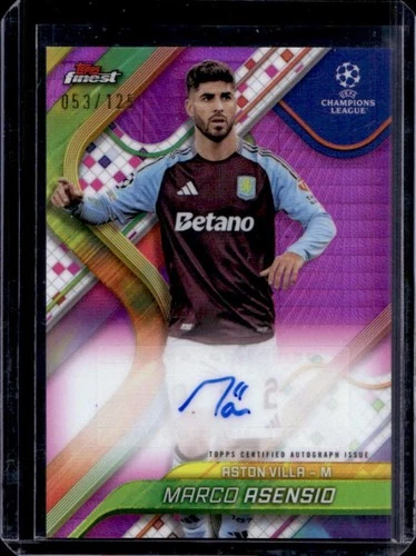 Marco Asensio 2024 Topps Finest Prisma Rosa Refractor /125