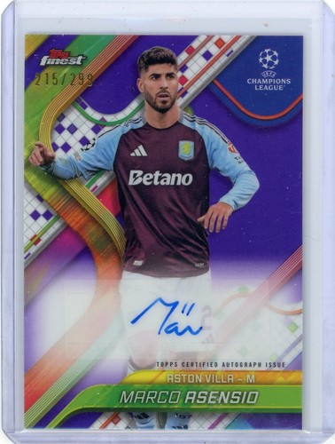 Marco Asensio 2025 Topps Finest Purple /299