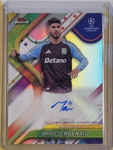Marco Asensio 2024 Topps Finest Refractor
