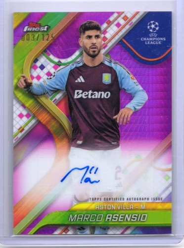 Marco Asensio 2024 Topps Finest UEFA Club Competitions Pink /125