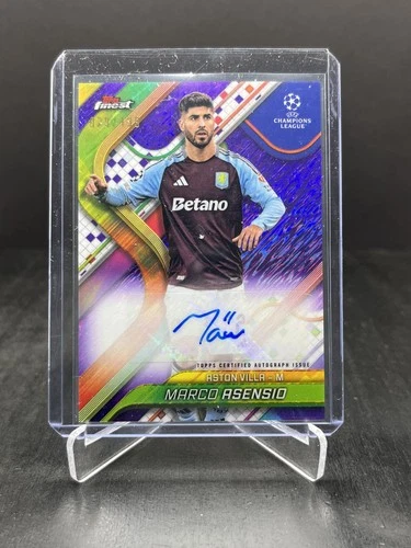 Marco Asensio 2024 Topps Finest Viola Scintillante /199