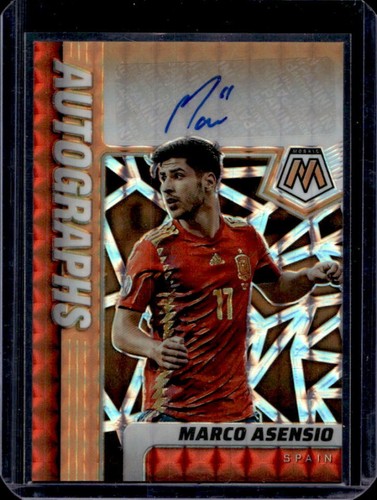 Marco Asensio 2021 Panini Mosaic Orange Fluorescent /50