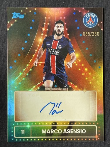 Marco Asensio 2024 Topps PSG Team Set 085/250