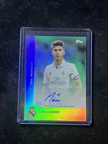 Marco Asensio 2026 Topps Real Madrid Team Set Aqua /199