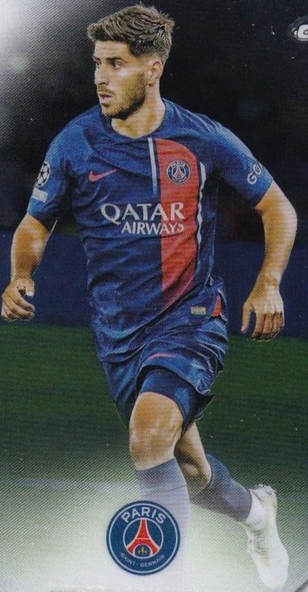 Marco Asensio 2023 Topps Chrome UEFA Club Competitions