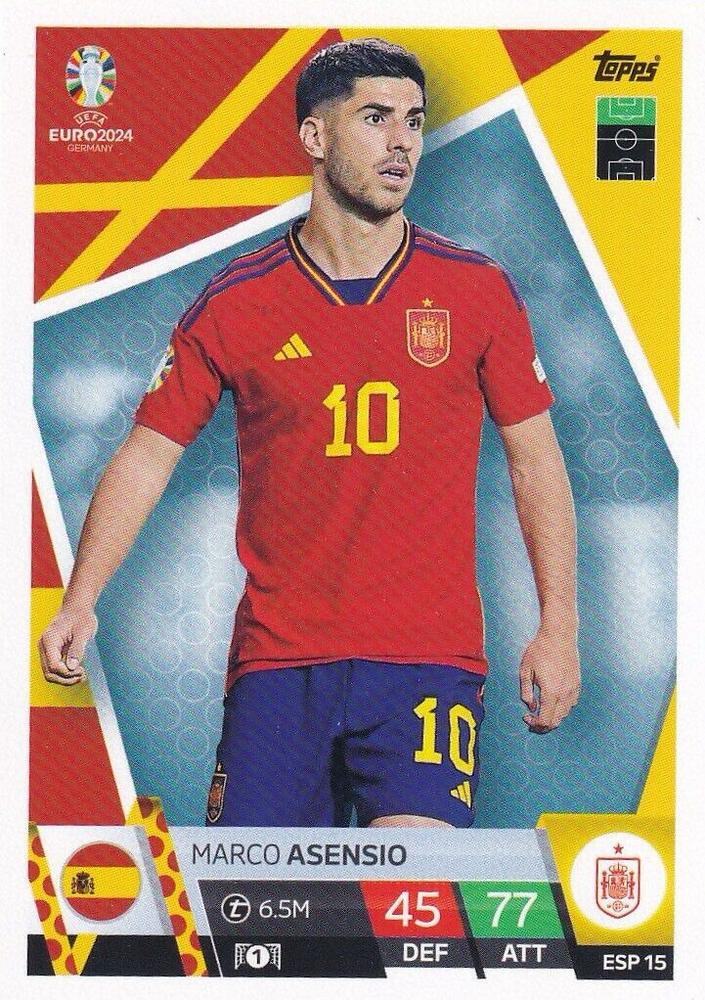 Marco Asensio 2024 Topps Match Attax UEFA EURO