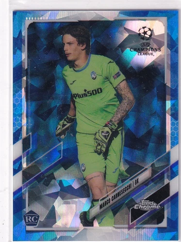 Marco Carnesecchi 2021 Topps Chrome Champions League Sapphire