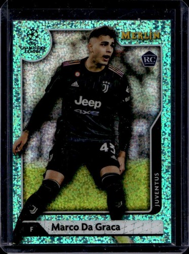 Marco Da Graca 2021 Topps Merlin Chrome Aqua Speckle Refractor /199