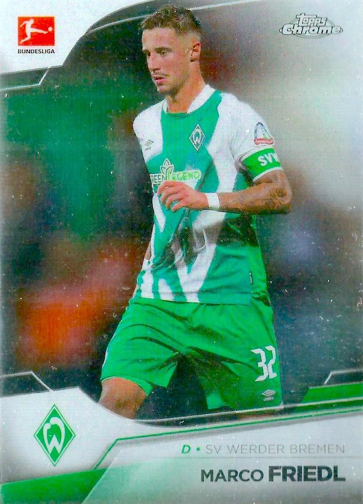 Marco Friedl 2022 Topps Chrome Bundesliga 20
