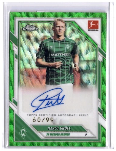 Marco Grüll 2025 Topps Chrome Green Wave /99