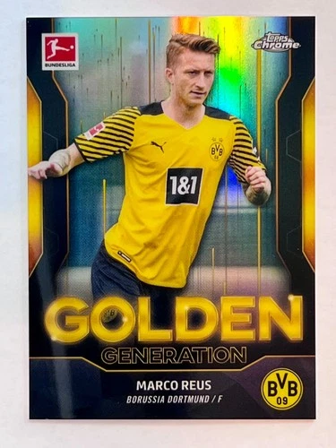 Marco Reus 2021 Topps Chrome Bundesliga Golden Refractor