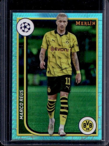 Marco Reus 2023 Topps Chrome Merlin Aqua Prism Refractor #28