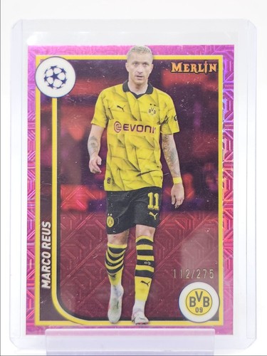 Marco Reus 2023 Topps Chrome Merlin Pink Mojo Refractor /275