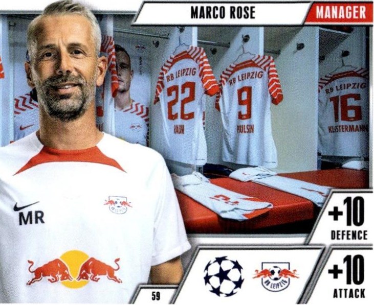 Marco Rose 2023 Topps Match Attax UEFA Club Competitions Extra
