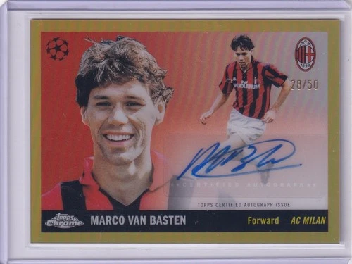Marco van Basten 2025 Topps Chrome Gold /50