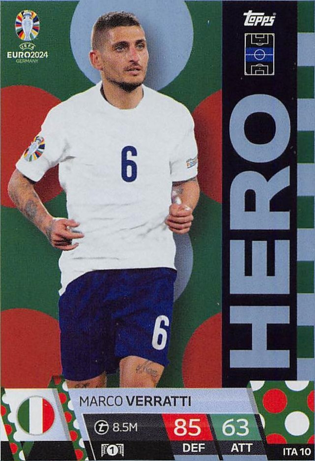 Marco Verratti 2024 Topps Match Attax UEFA EURO