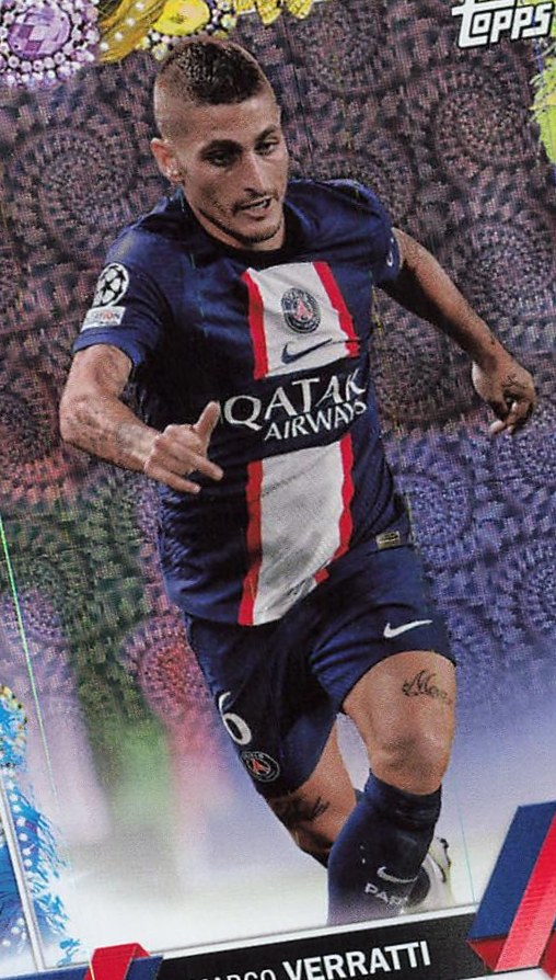 Marco Verratti 2022 Topps UEFA Club Competitions Carnaval Edition