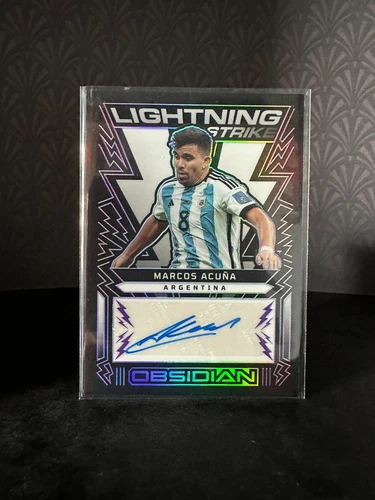 Marcos Acuña 2022 Panini Obsidian Lightning Strike /50
