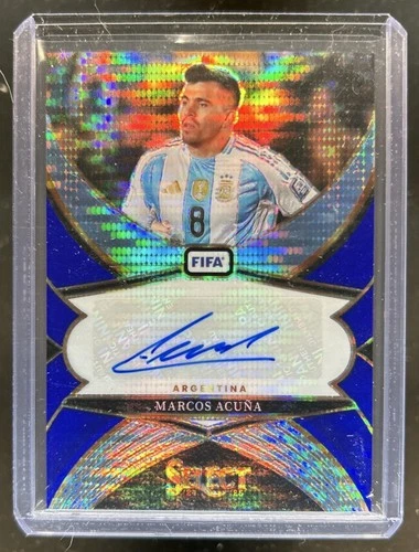 Marcos Acuña 2024 Panini Select FIFA Blue Pulsar #SS-MA