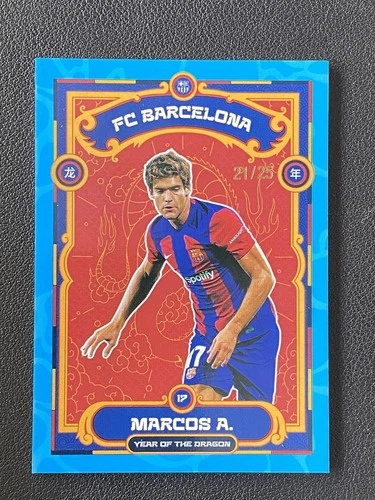 Marcos Alonso 2023 Topps Barcelona Blue /25