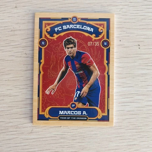 Marcos Alonso 2023 Topps Barcelona Year of Dragon Wood /35