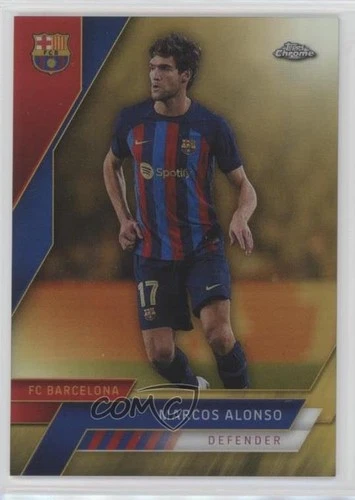 Marcos Alonso 2022 Topps Chrome Gold Refractor /50