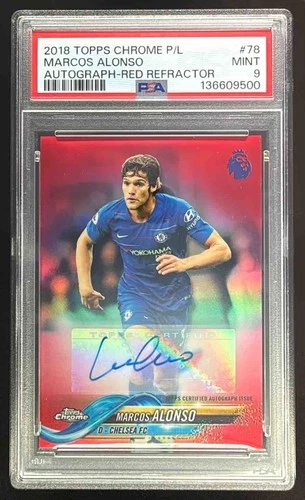 Marcos Alonso 2018 Topps Chrome Red Refractor /10