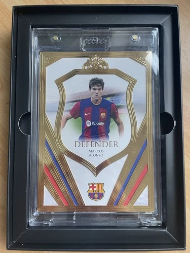 Marcos Alonso 2023 Panini Futera Barcelona FC XL 23ct Gold Frame /9
