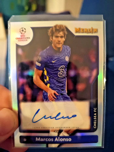 Marcos Alonso 2021 Topps Merlin Chrome Refractor