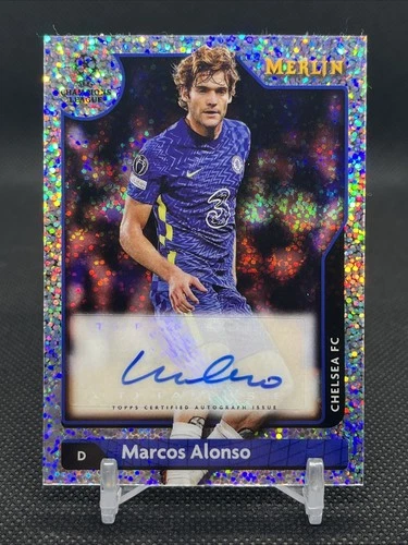 Marcos Alonso 2021 Topps Merlin Chrome Speckle /150