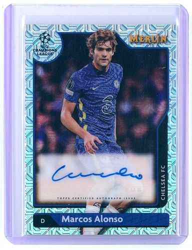Marcos Alonso 2021 Topps Merlin Chrome UEFA /99