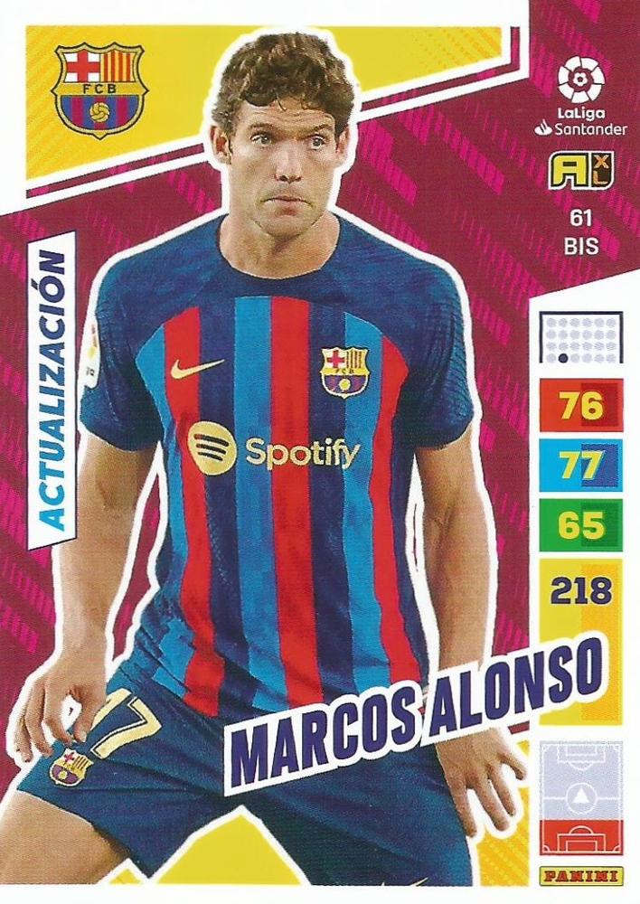 Marcos Alonso 2022 Panini Adrenalyn XL La Liga