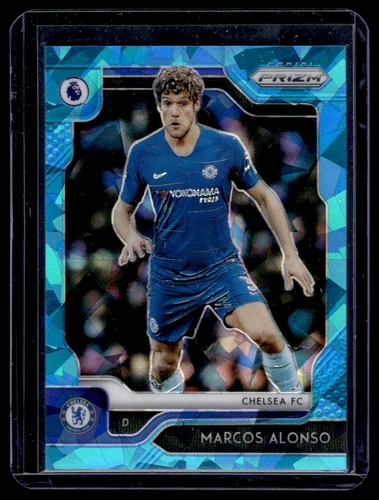 Marcos Alonso 2019 Panini Prizm Blue Cracked Ice /75