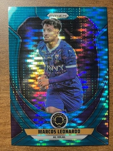 Marcos Leonardo 2025 Panini FIFA Club World Cup Teal Pulsar Prizm /25