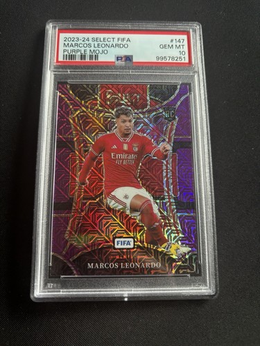 Marcos Leonardo 2024 Panini Select FIFA Purple Mojo
