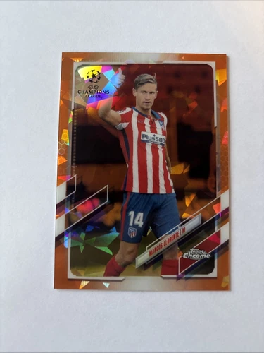 Marcos Llorente 2021 Topps Chrome Orange Cracked Ice /50