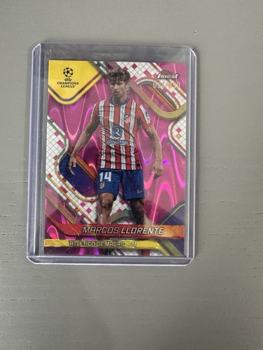 Marcos Llorente 2024 Topps Finest Pink Raywave /250