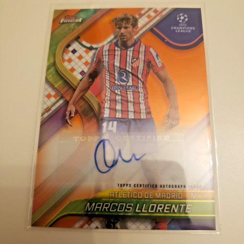 Marcos Llorente 2024 Panini Finest Purple /25