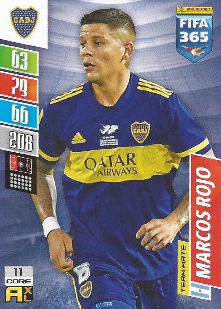 Marcos Rojo 2022 Panini Adrenalyn XL FIFA 365