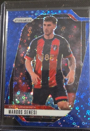 Marcos Senesi 2024 Panini Prizm Premier League Blue Prizm /99