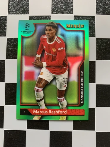 Marcus Rashford 2021 Topps Merlin Chrome Green /99